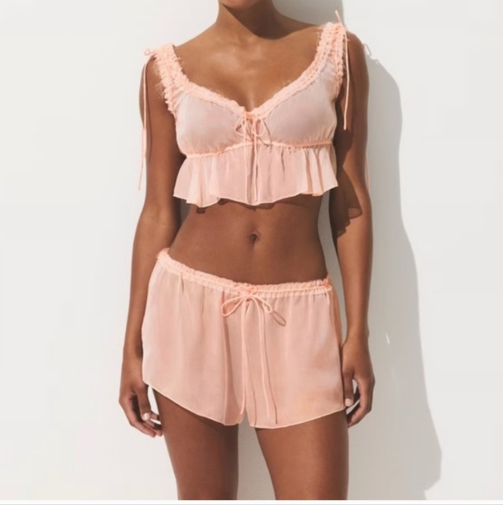 Skims Romance Babydoll Short Set Primrose